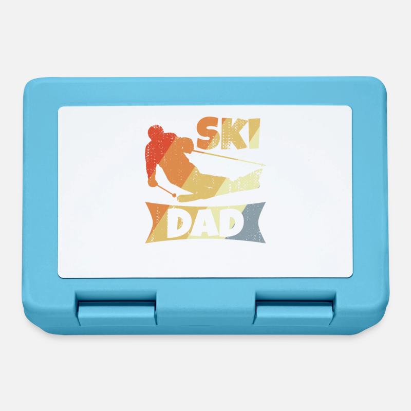 Ski Papa - Boîte à goûter - bleu saphir