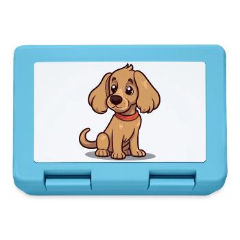 Niedliches Hundedesign für Hundebesitzer - Brotdose - Saphirblau - Vorne