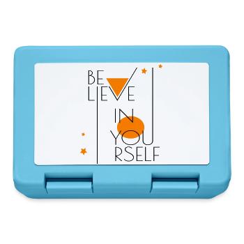 believe in yourself - Lunchbox - sapphire blue - Front