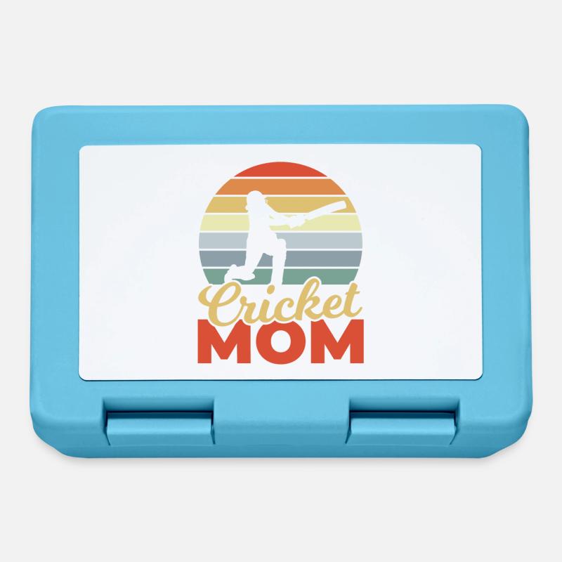 Funny Cricket Mom - Lunchbox - sapphire blue