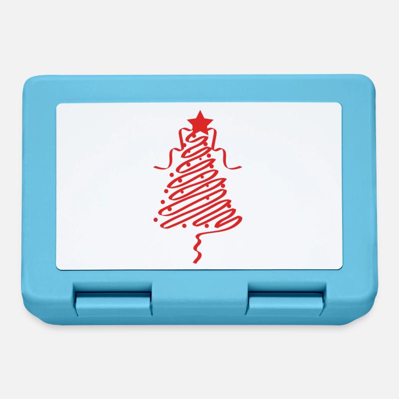 Noël, noël, noël, noël, noël, noël, noël, noël, - Boîte à goûter - bleu saphir