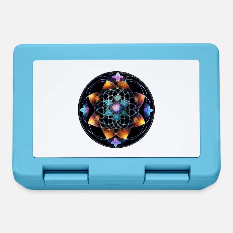 Mandala Lumineux MeshGéométrie - Boîte à goûter - bleu saphir