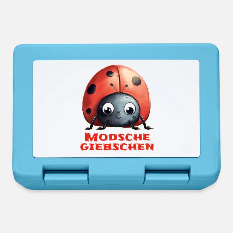 Modschegiebchen Marienkäfer - Brotdose - Saphirblau