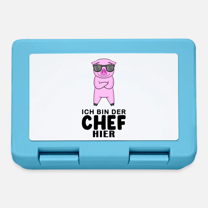 Chef Spruch - Brotdose - Saphirblau
