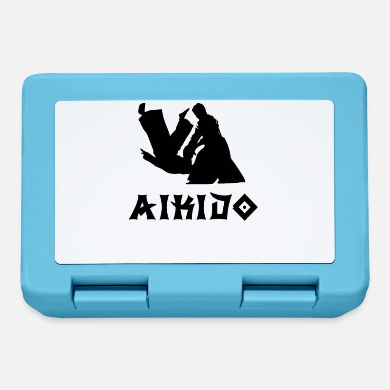 Aïkido - Boîte à goûter - bleu saphir