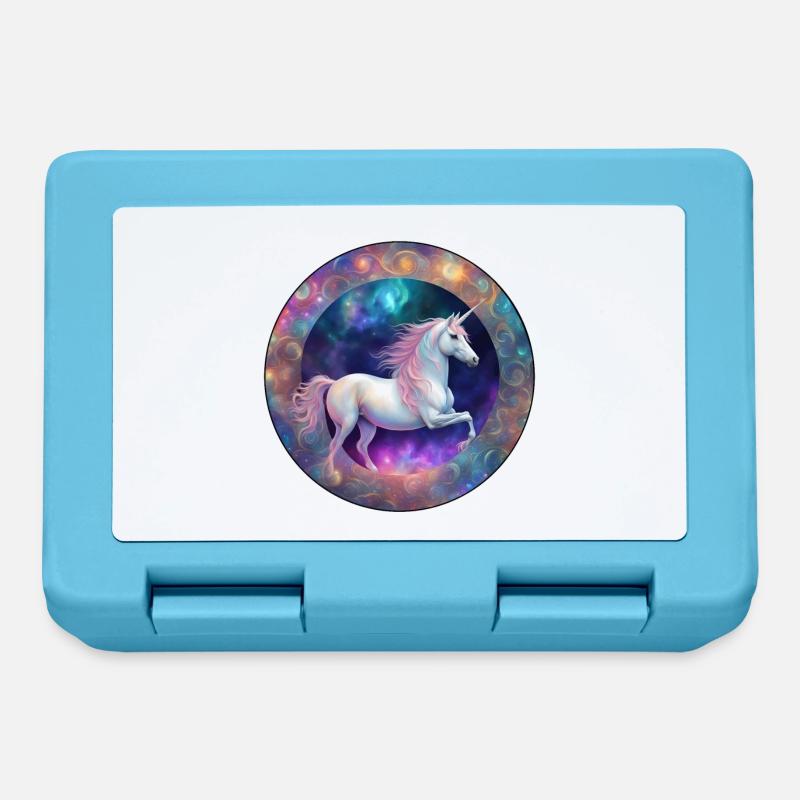 Cercle de licorne galactique - Boîte à goûter - bleu saphir