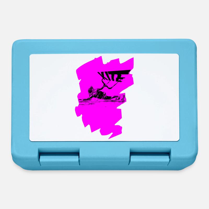 Pink Kite - Brotdose - Saphirblau