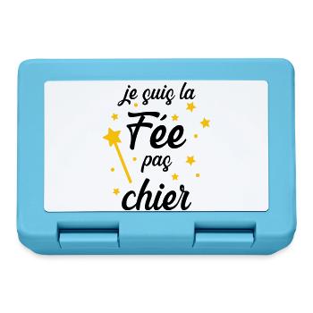 Je suis la Fée pas chier ! - Boîte à goûter - bleu saphir - Devant