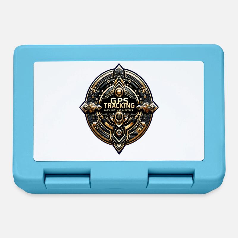 GPS Tracking Sticker - Brotdose - Saphirblau