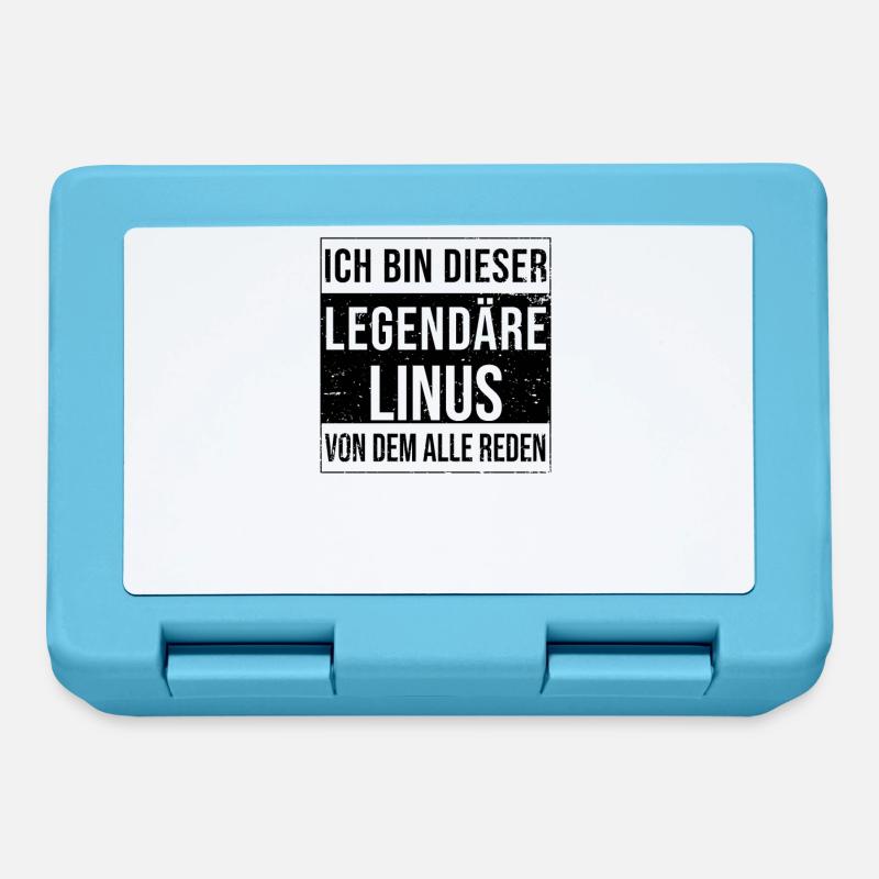 Je suis cette légende pour Linus - Boîte à goûter - bleu saphir