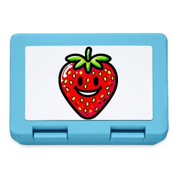 Fraises et fraises - Boîte à goûter - bleu saphir - Devant