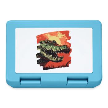 Crocodile - Lunchbox - sapphire blue - Front