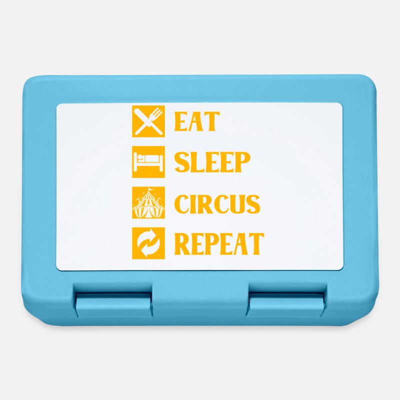 Manger dormir Circus Répéter - Boîte à goûter - bleu saphir
