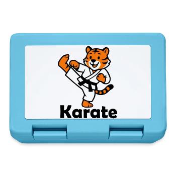 Karate Tiger - Brotdose - Saphirblau - Vorne