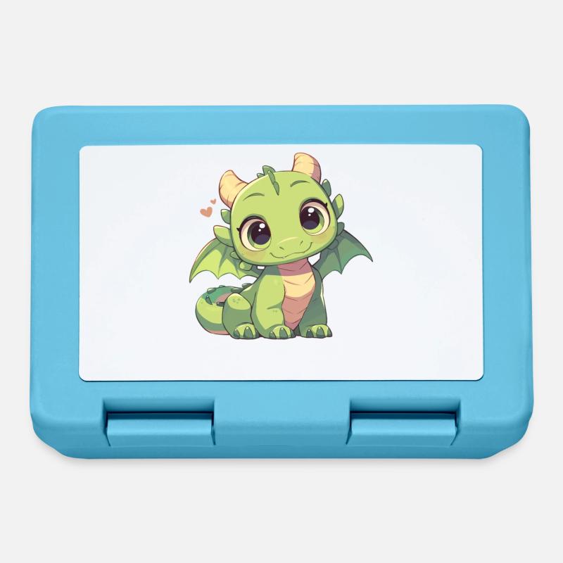 Dragon Dragon - Boîte à goûter - bleu saphir