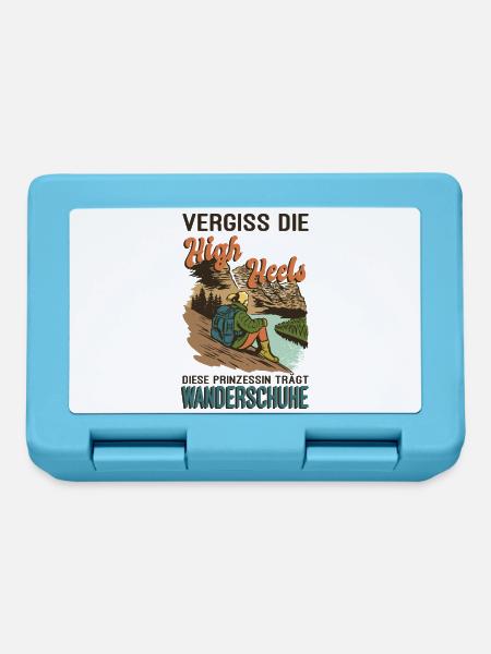 Wandern Sprüche Wanderer Wanderoutfits - Brotdose - Saphirblau