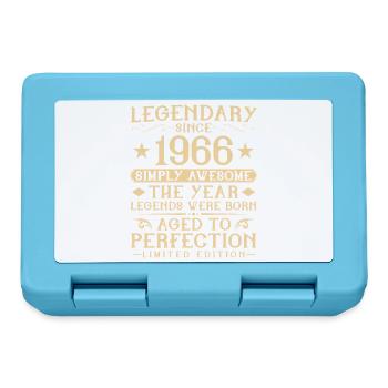 60ème Anniversaire Vintage Vintage 1966 Cadeau - Boîte à goûter - bleu saphir - Devant