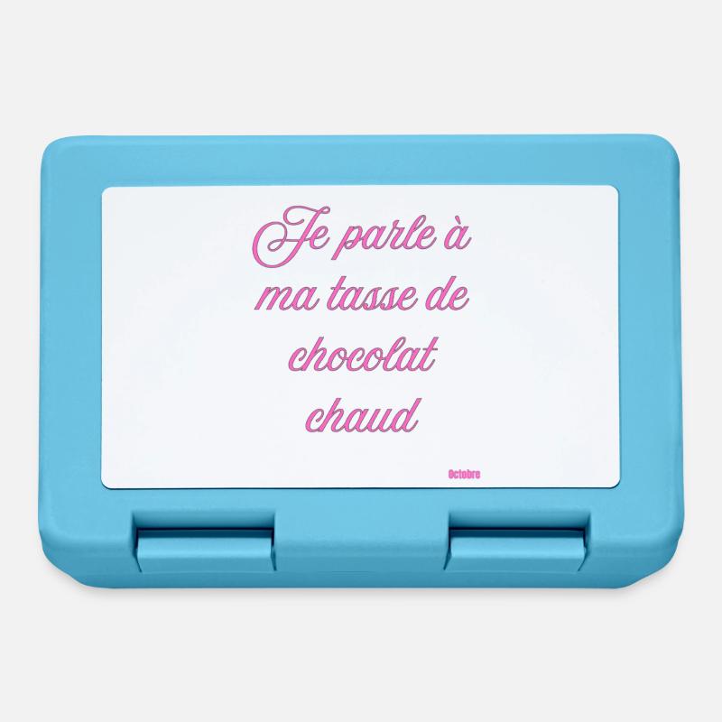 Pink Script Hot Chocolate Mug - Lunchbox - sapphire blue