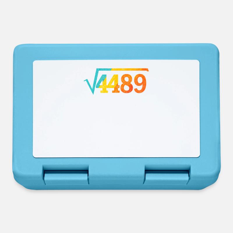 Funny Meme 67, Square Root 4489 - Lunchbox - sapphire blue