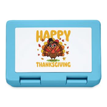 Happy Thanksgiving Autumn Harvest Blend - Lunchbox - sapphire blue - Front