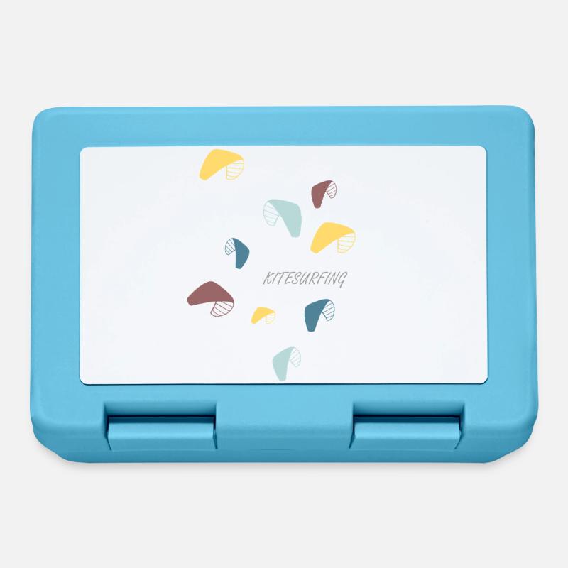 Kitesurf Motif Pastel - Boîte à goûter - bleu saphir