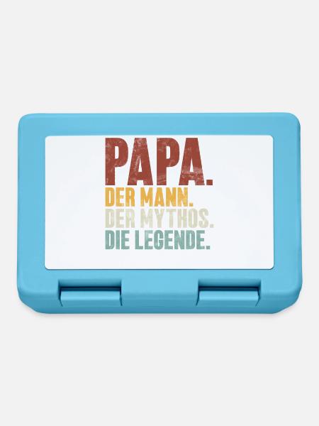 Papa Der Mann Der Mythos Die Legende Retro - Brotdose - Saphirblau
