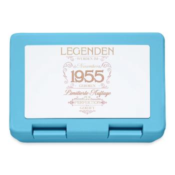 70ème Anniversaire Légende Novembre Millésime 1955 - Boîte à goûter - bleu saphir - Devant