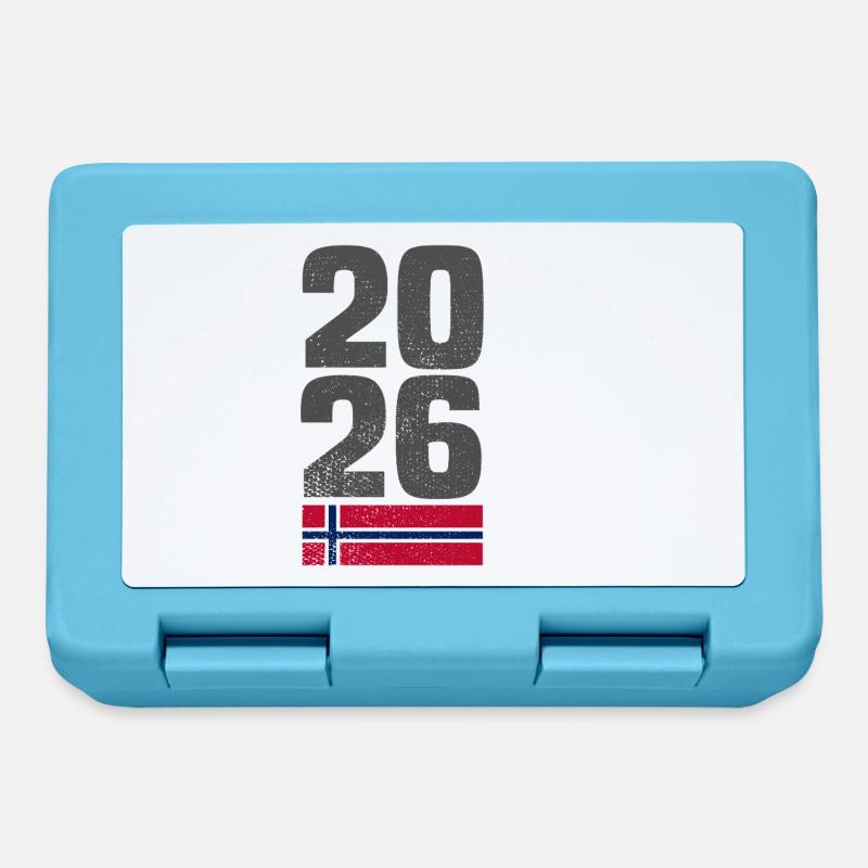 Norvège Cap-Nord 2026 - Boîte à goûter - bleu saphir