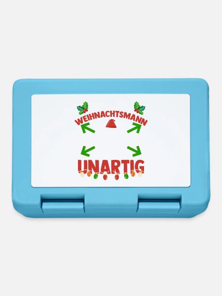 Weihnachtsmann Die Waren Alle Unartig Weihnachts - Brotdose - Saphirblau