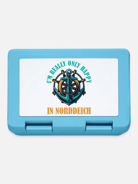 Nordsee WIRKLICH GLÜCKLICH BIN ICH NUR IN - Brotdose - Saphirblau
