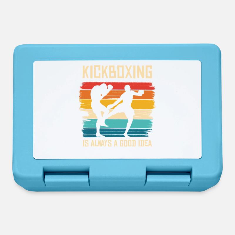 Kickboxing dans le style arc-en-ciel - Boîte à goûter - bleu saphir