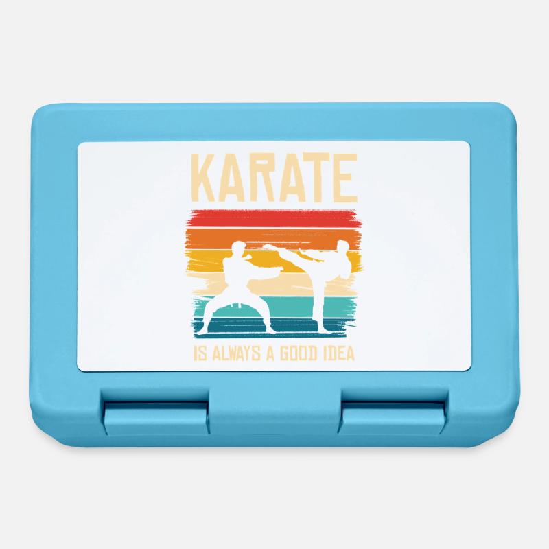 Le karaté est toujours une bonne idée - Boîte à goûter - bleu saphir