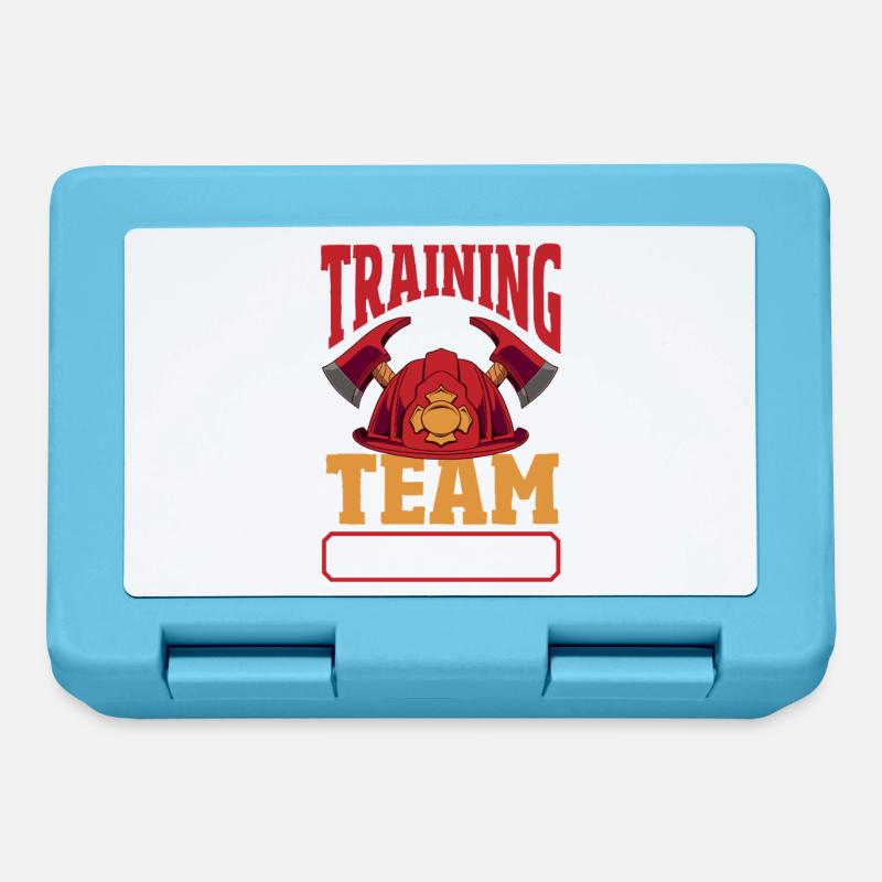 Wee Woo Squad Fire Tiny Feuerwehrmann - Brotdose - Saphirblau