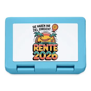 Retraite des pensionnés 2026 Homme & Femme - Boîte à goûter - bleu saphir - Devant