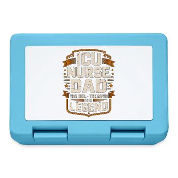 ICU Nurse Dad The Idol The Myth The Intensive Care - Lunchbox - sapphire blue - Front