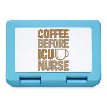ICU Nurse Coffee Registered Nurse Coffee Lover - Brotdose - Saphirblau - Vorne