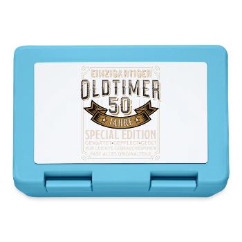 Oldtimer 50 Jahre Spezialedition - Brotdose - Saphirblau - Vorne