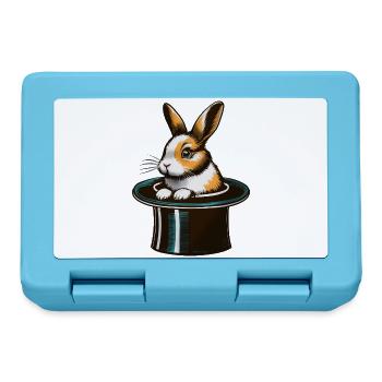 Bunny from the top hat - Lunchbox - sapphire blue - Front