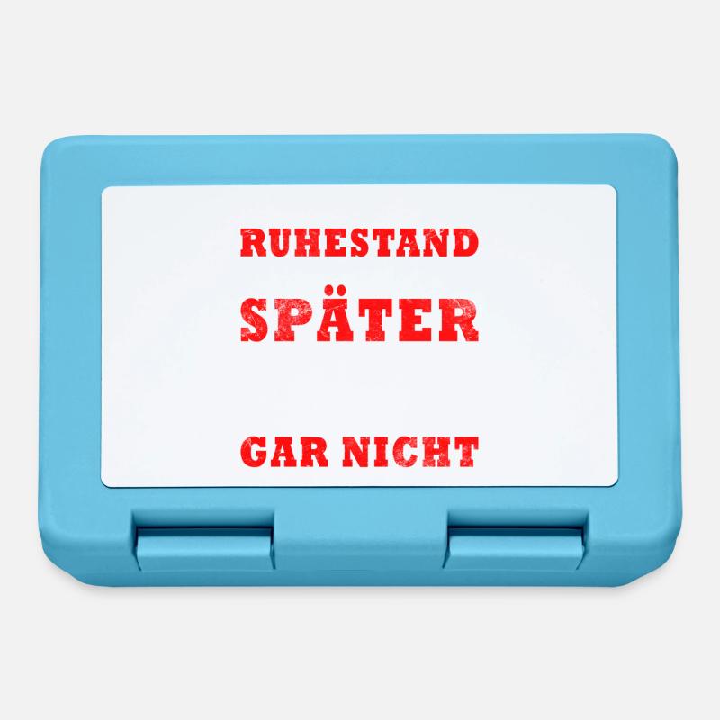 Ruhestand Geschenk - Brotdose - Saphirblau