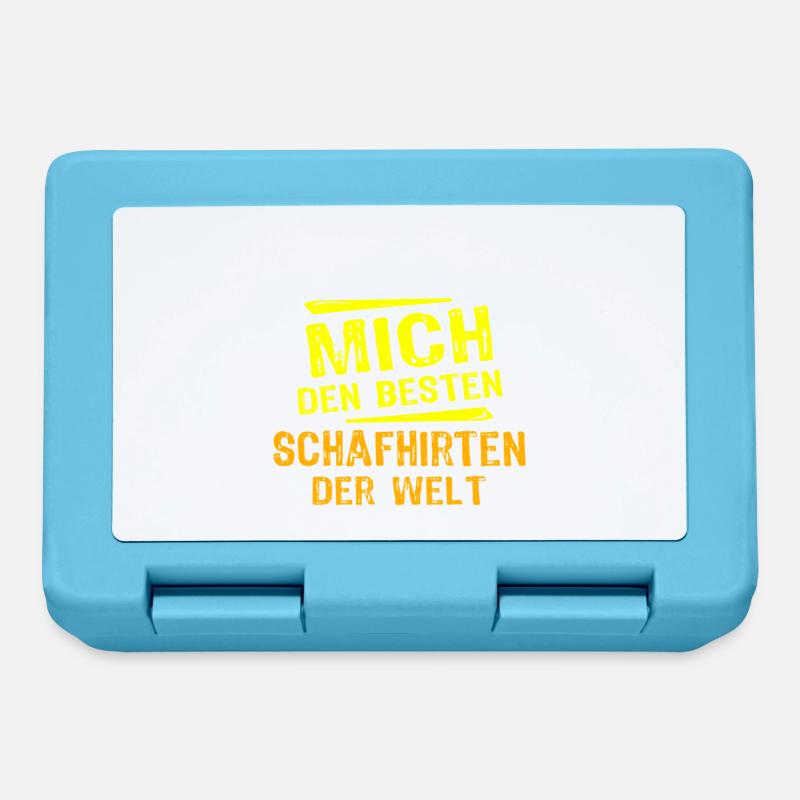 Schafhirte Geschenk - Brotdose - Saphirblau