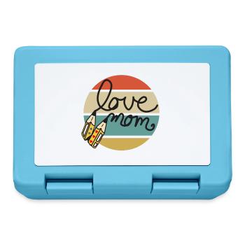love mom  - Brotdose - Saphirblau - Vorne