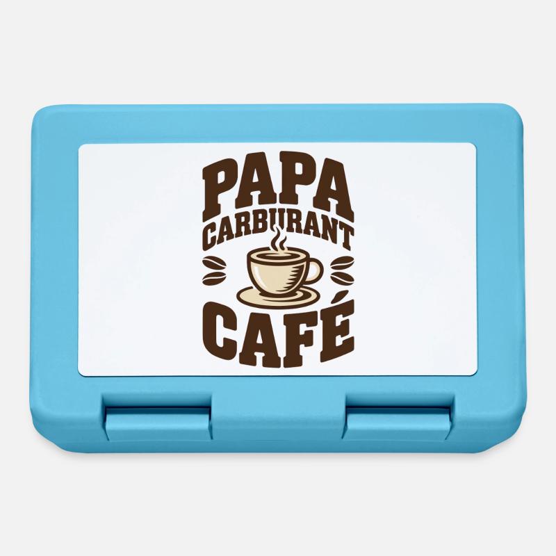 Daddy Fuel Kaffee - Brotdose - Saphirblau
