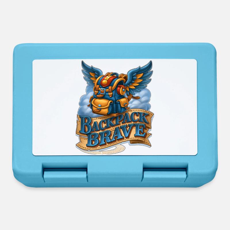 Backpack Brave Magical Flying Winged Bag - Lunchbox - sapphire blue