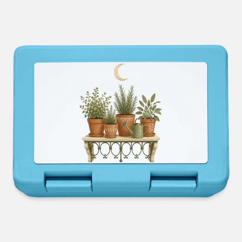 Clair de lune du balcon des herbes - Boîte à goûter - bleu saphir