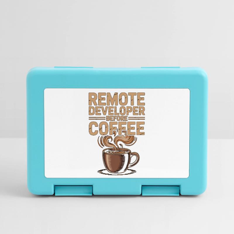 Remote Developer Before Remote Coder Coffee Lover Lunchbox