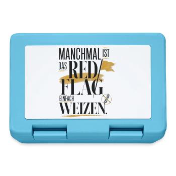 Manchmal ist das Red Flag einfach Weizen - Brotdose - Saphirblau - Vorne