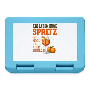 Leben Ohne Spritz Ist Möglich Aber Sinnlos Humor - Brotdose - Saphirblau - Vorne