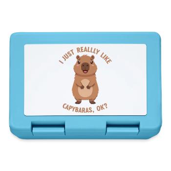 Capybara Love Ok - Boîte à goûter - bleu saphir - Devant