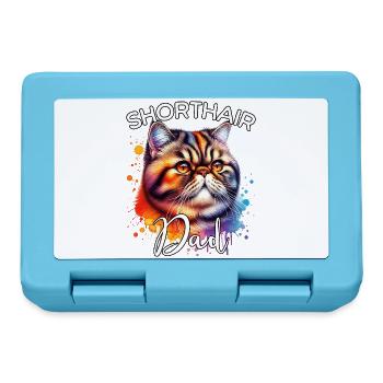 Exotic Shorthair Cat Dad - Lunchbox - sapphire blue - Front