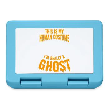 This Is My Human Costume I'm Really A Ghost Hallow - Brotdose - Saphirblau - Vorne